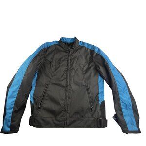 Revolution Gear Jacket Womens Medium Zip Out Liner Ventilated Embroidered Moto